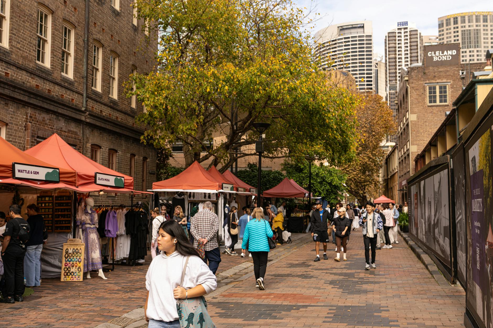 Free outdoor markets in Sydney