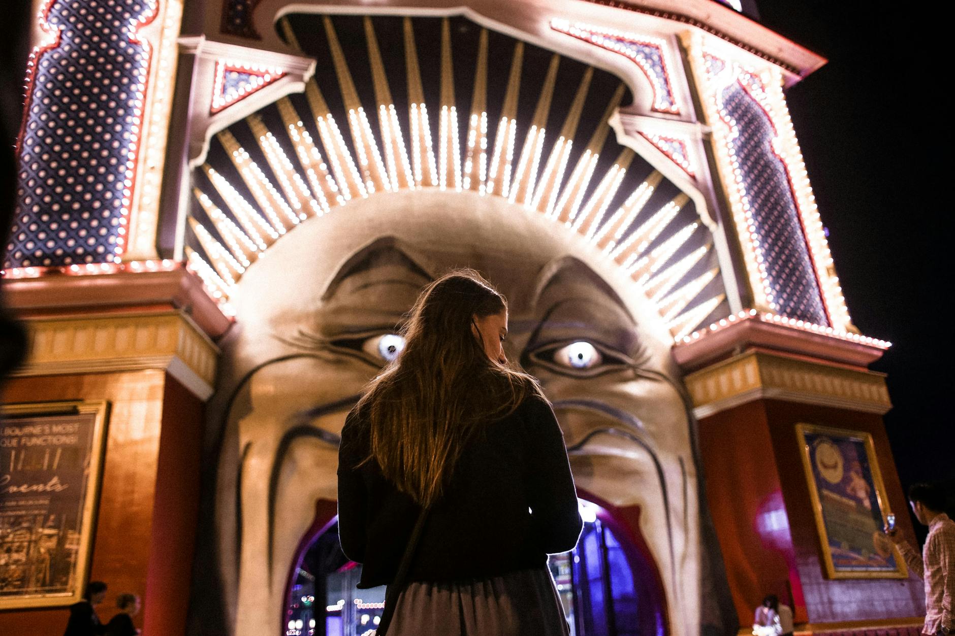 Luna Park Sydney iconic smiling face entrance