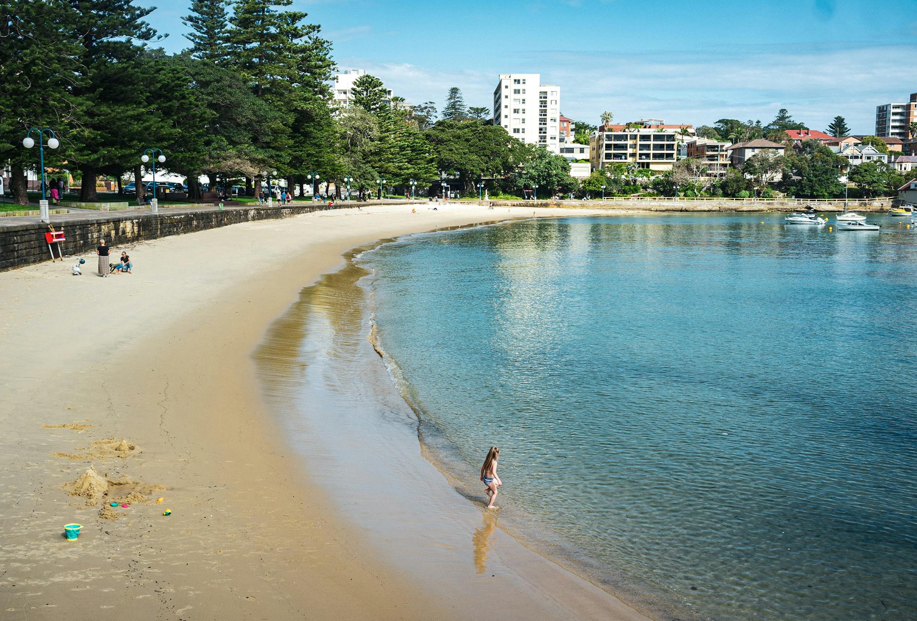 Where to stay in Sydney - Manly Beach with golden sand and ocean waves