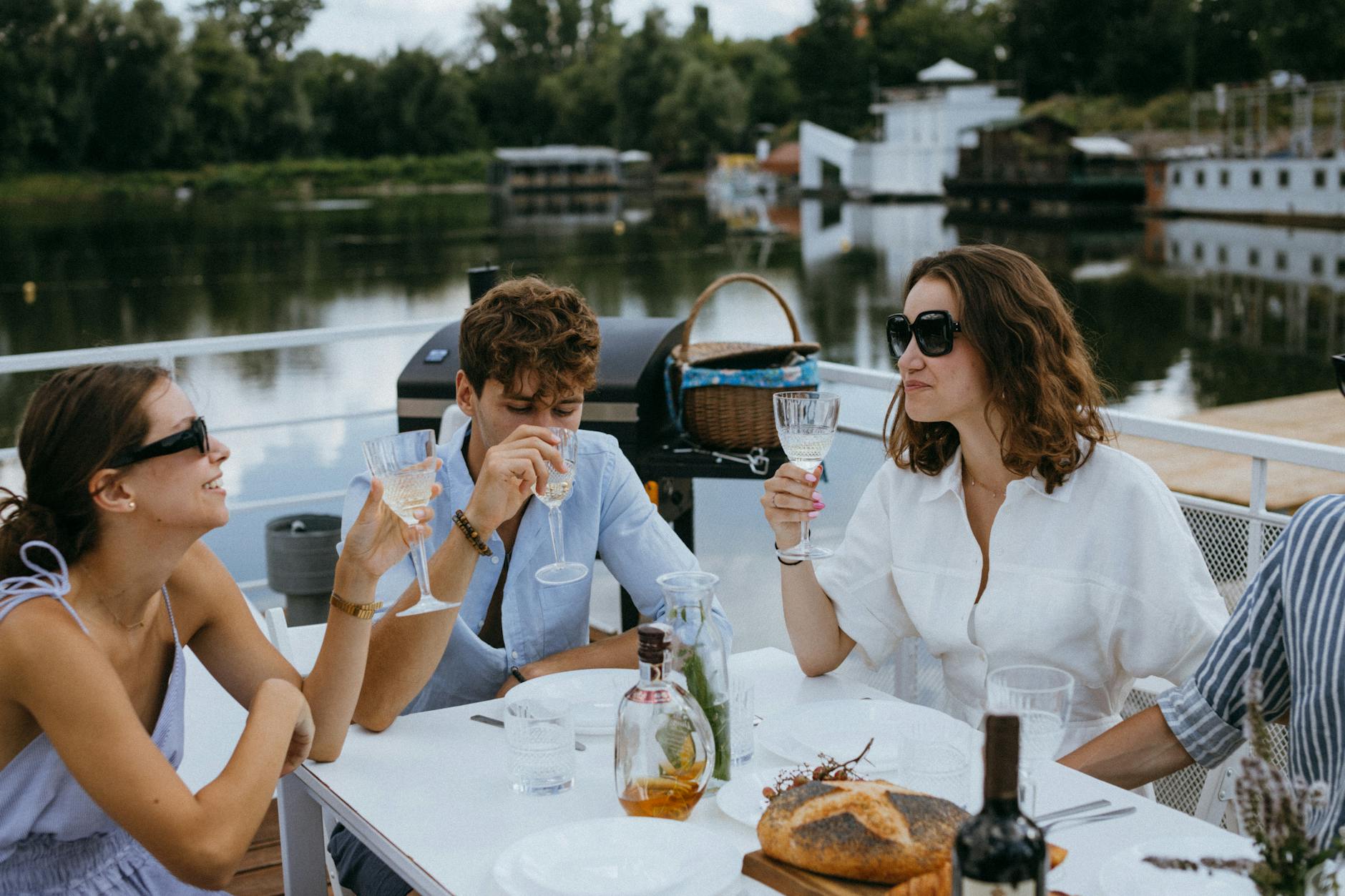 Fine dining aboard a harbour dinner cruise