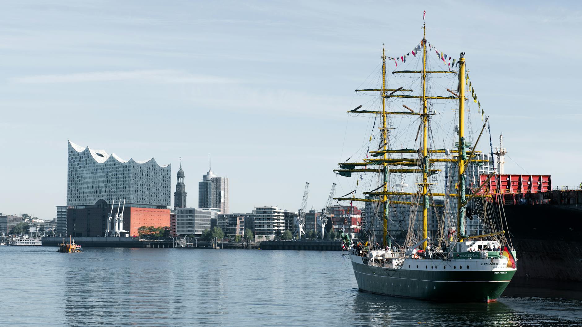 Tall ship sailing on Sydney Harbour
