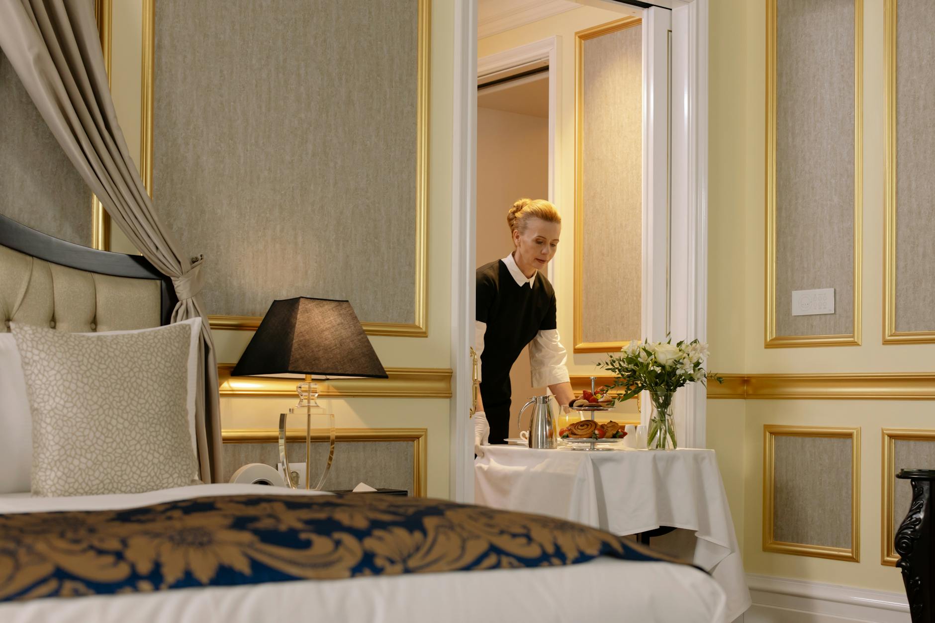 Where to stay in Sydney - luxury hotel room interior with modern furnishings