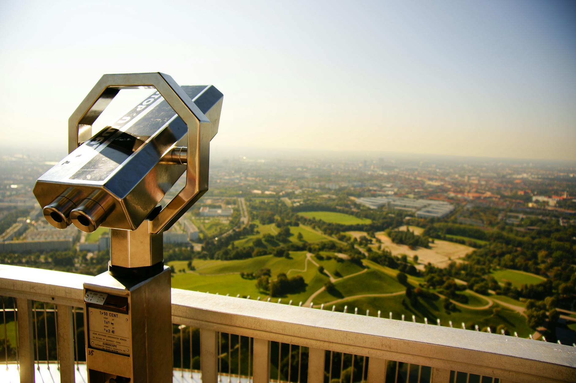 Observation deck with telescopes at Sydney Tower Eye
