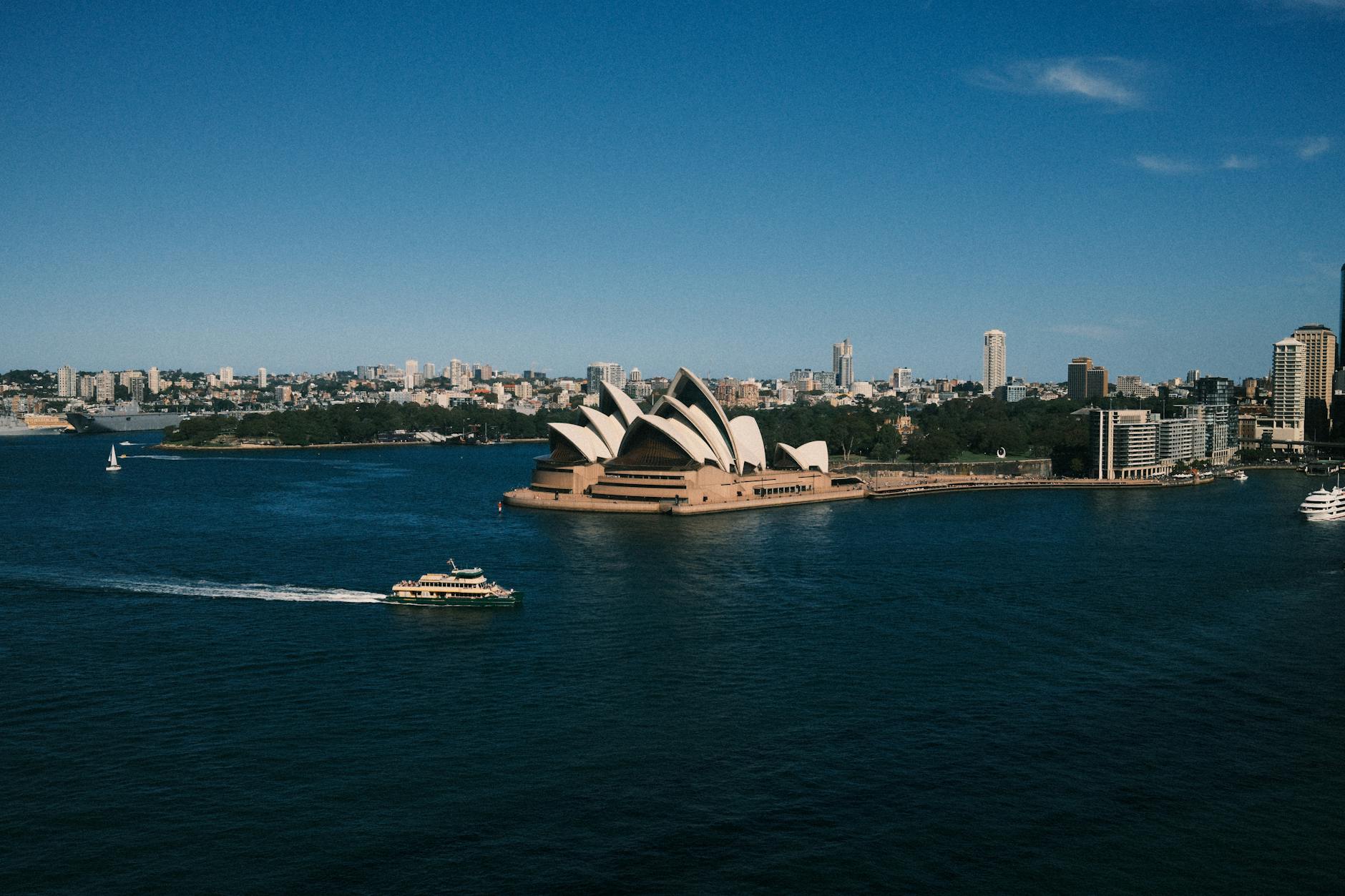 Circular Quay and Sydney Opera House near The Rocks