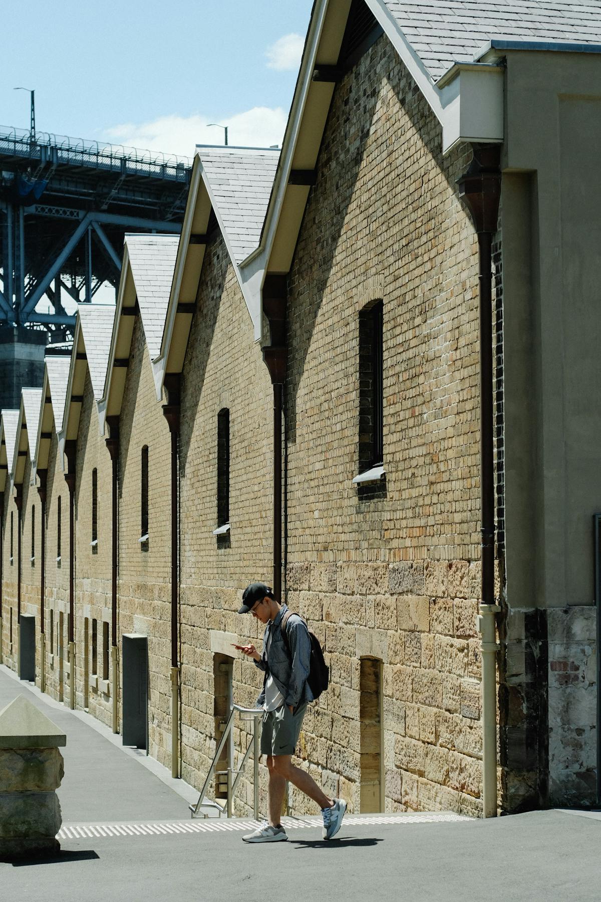 Historic warehouses in The Rocks precinct - Sydney's oldest neighbourhood