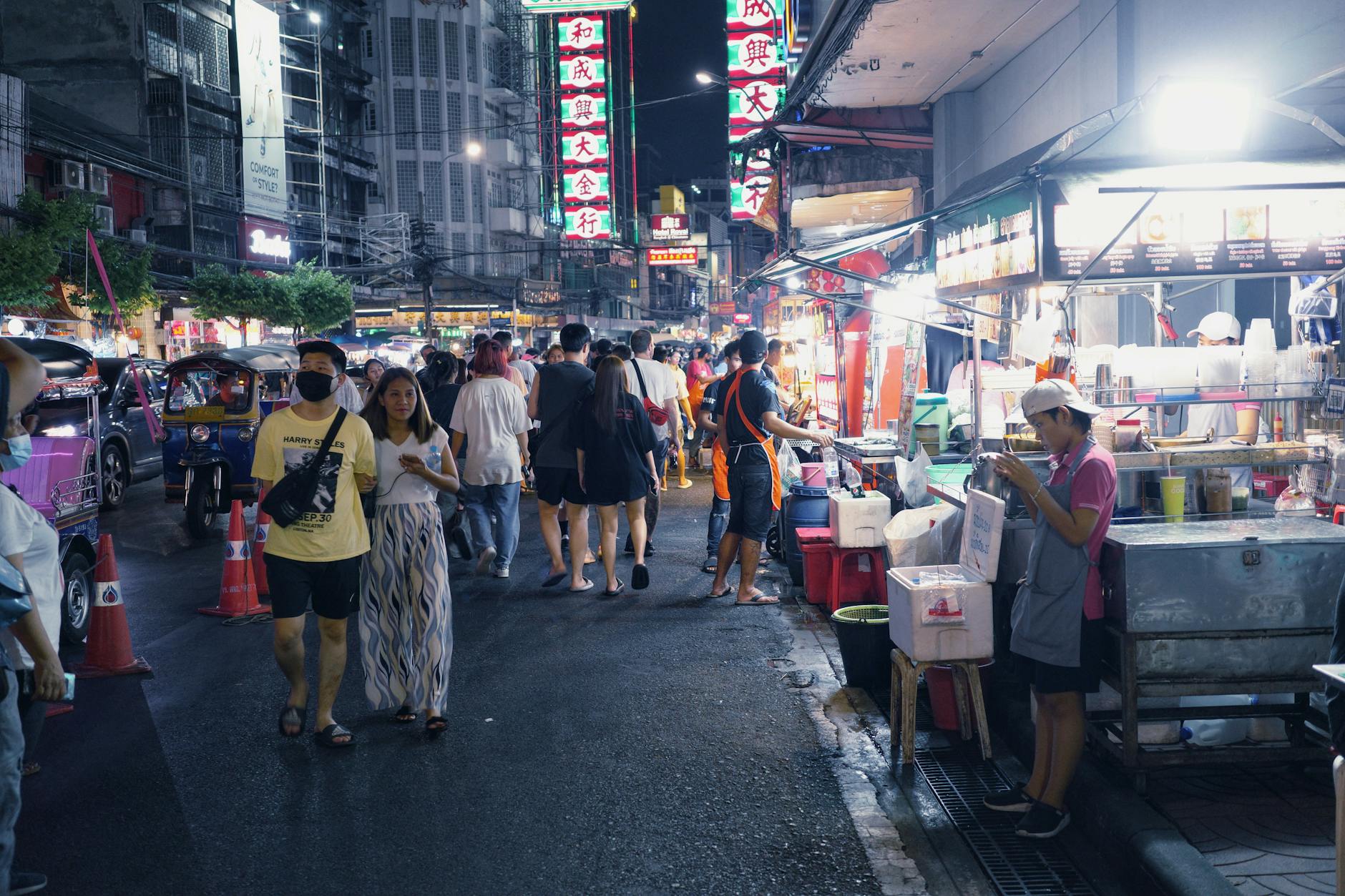 Sydney Chinatown food - hawker street food friday night market