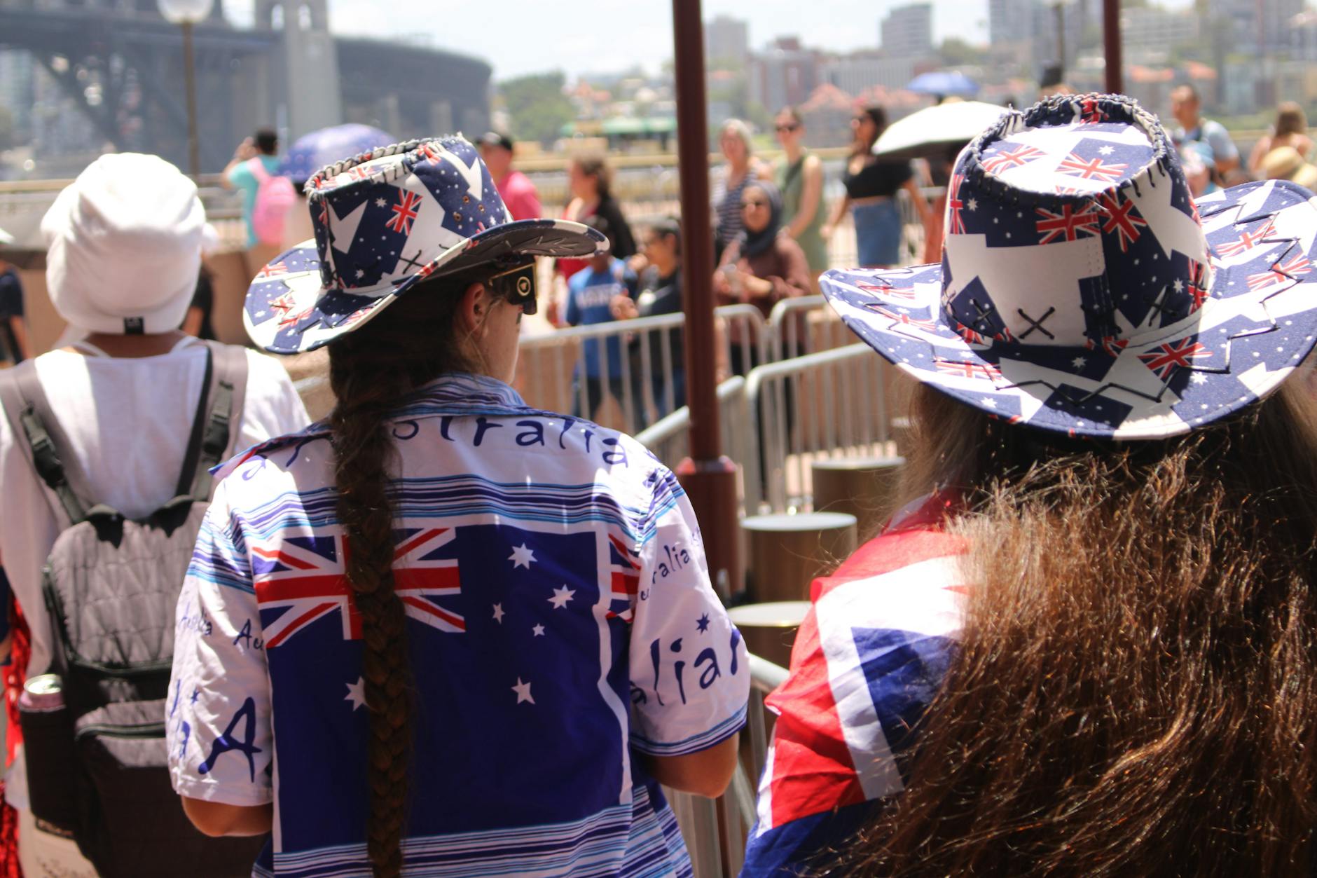 Sydney public holidays - Australia Day flag celebration