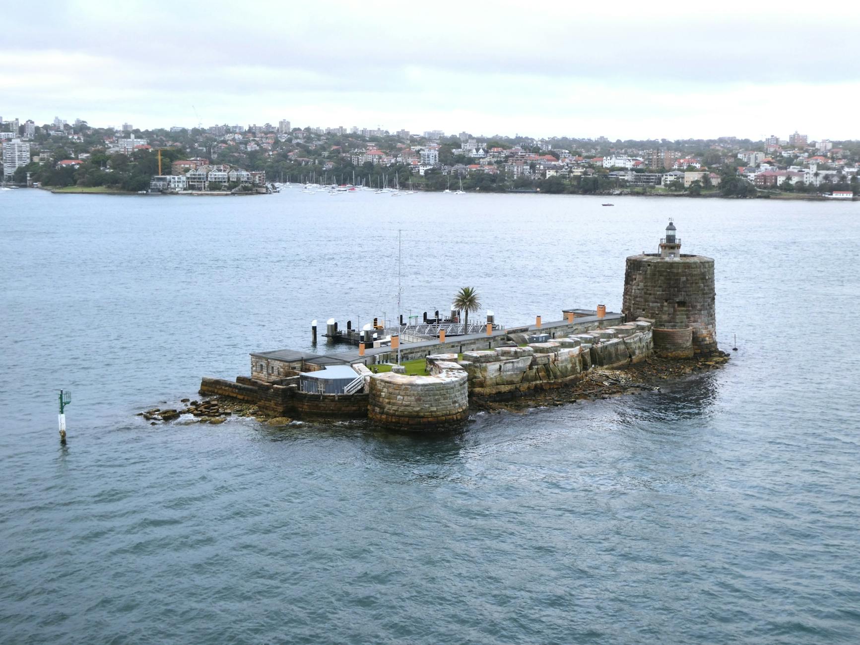 Cockatoo Island Sydney - aerial harbour view