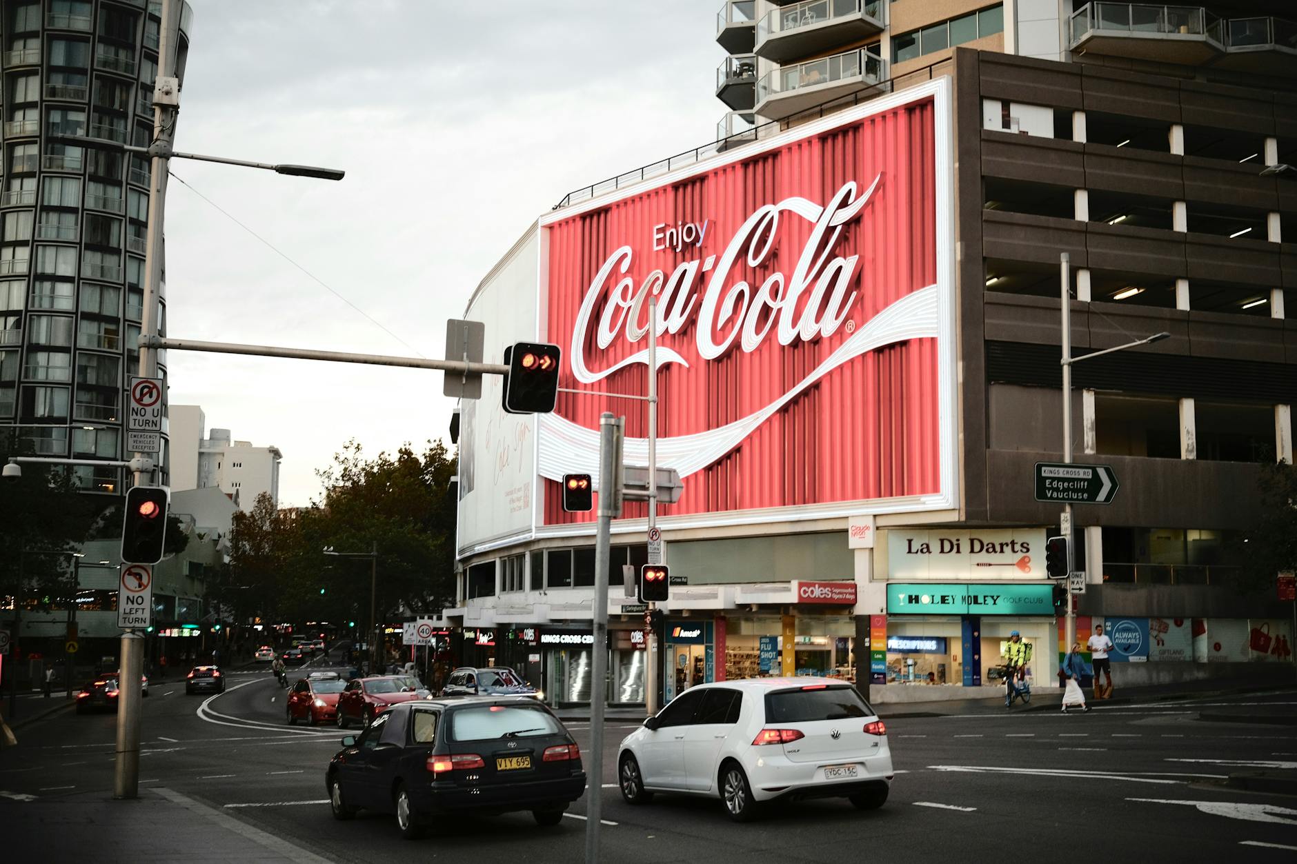 Sydney nightlife - Oxford Street neon lights at night