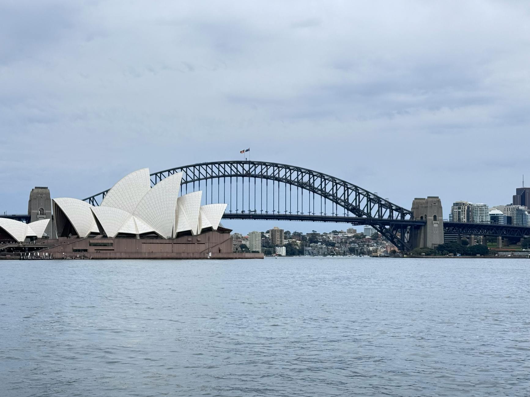 Bondi to Manly Walk - Sydney Opera House and Harbour Bridge from harbour foreshore