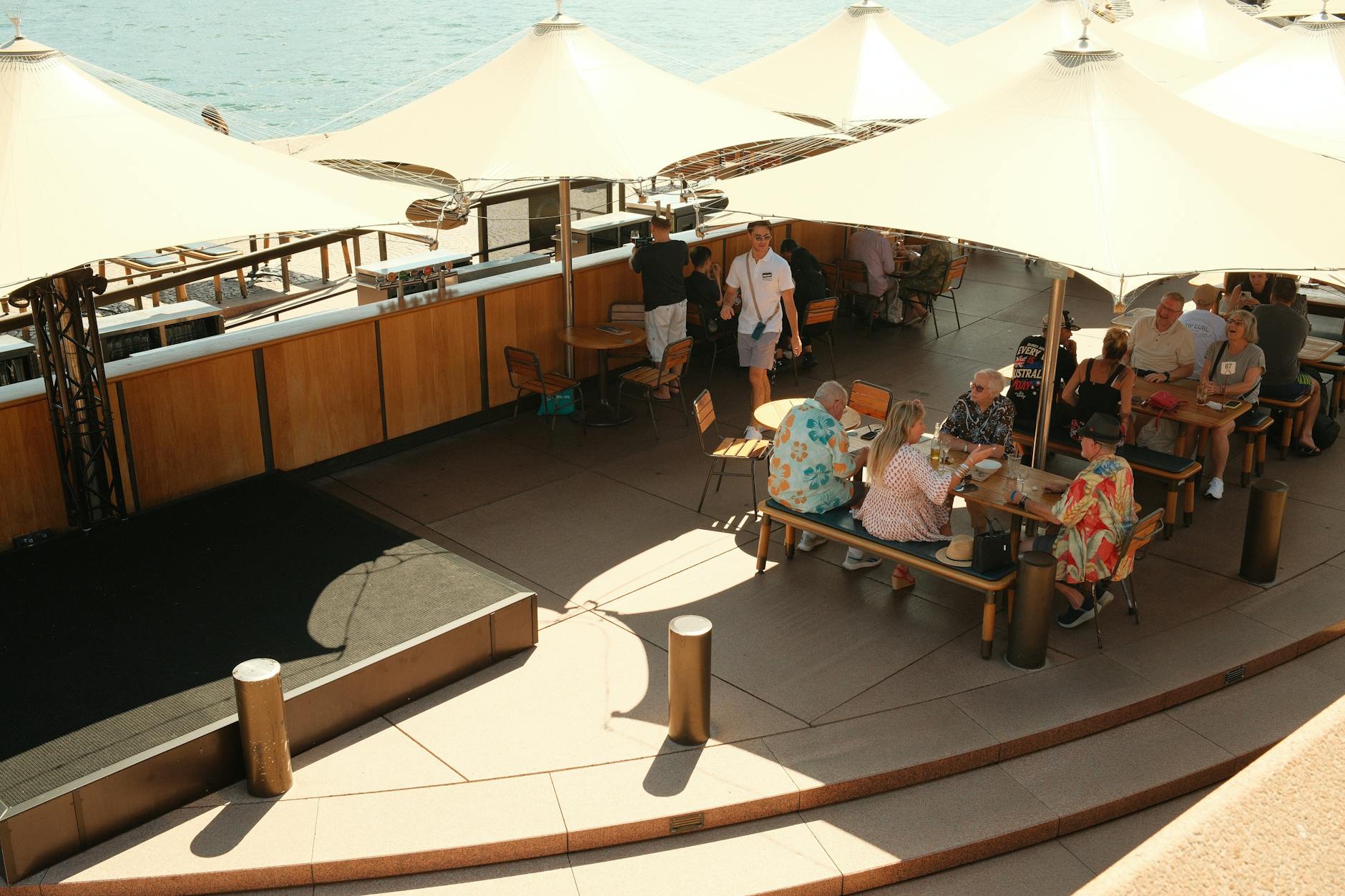 Sydney food tours - guide leading tour group