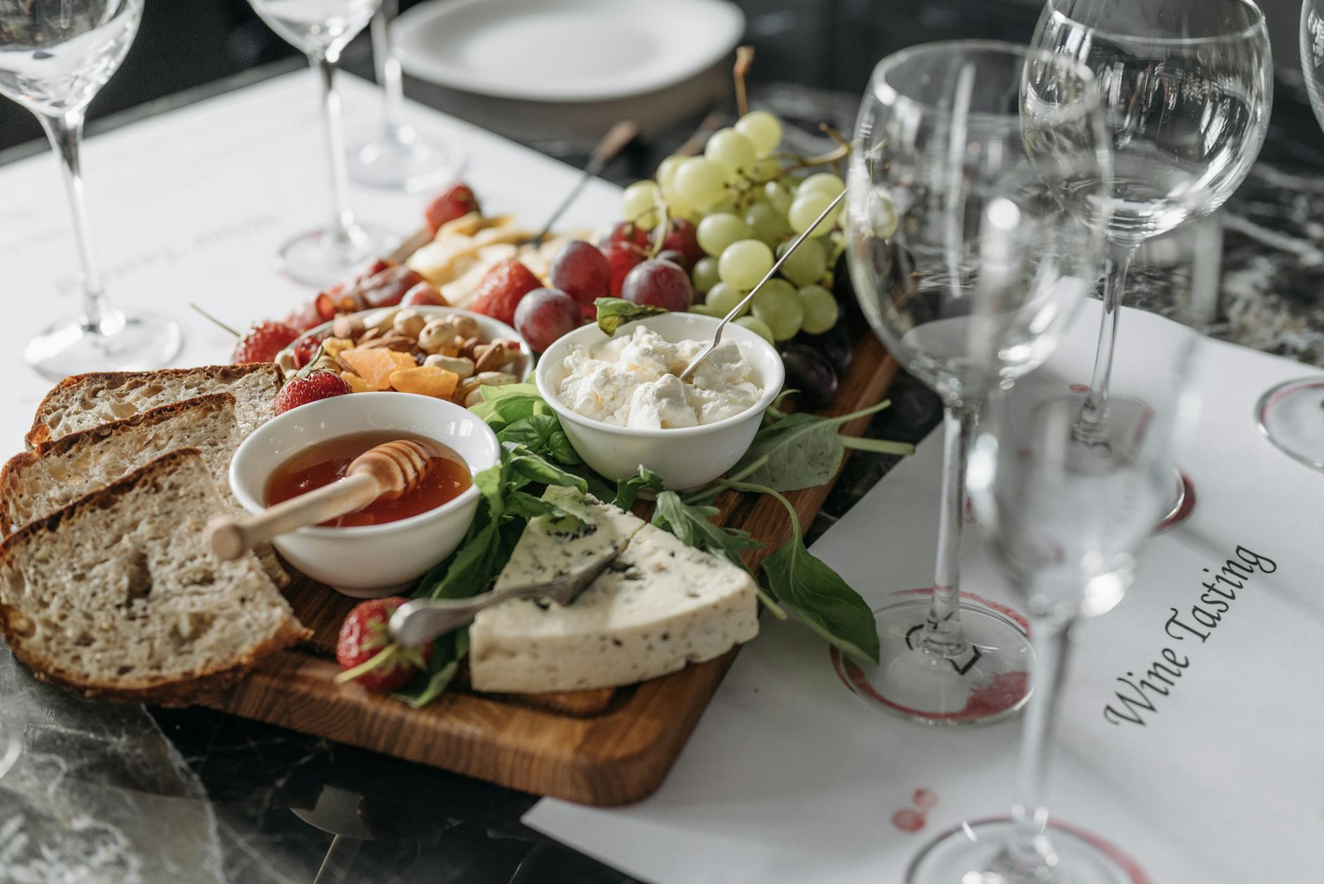 Sydney food tours - charcuterie and wine tasting plate