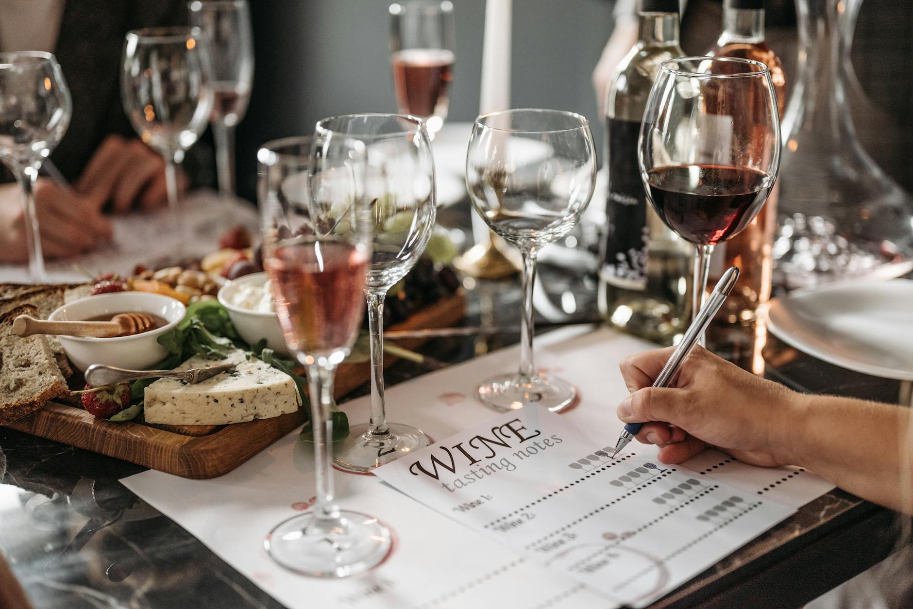 Fine dining Sydney - wine pairing tasting flight